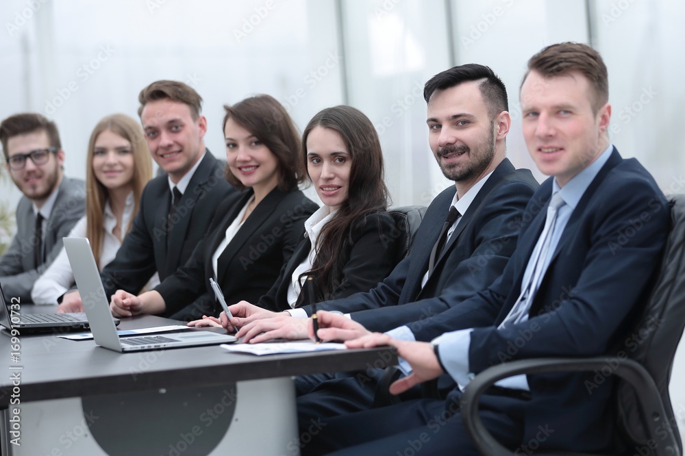 business team sitting at Desk in the conference room business team sitting at Desk in the conference room