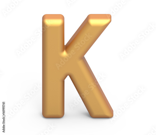 golden letter K