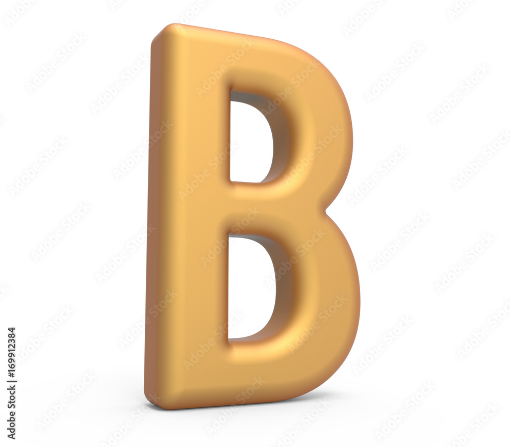Obraz premium golden letter B