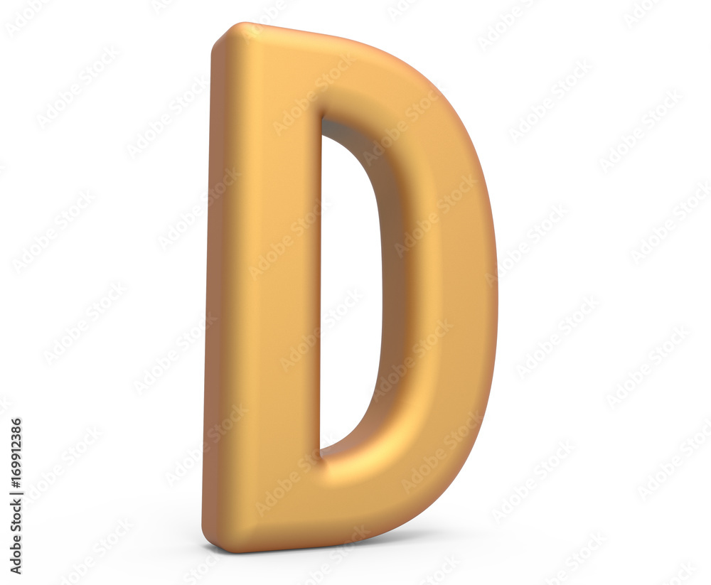 golden letter D golden letter D