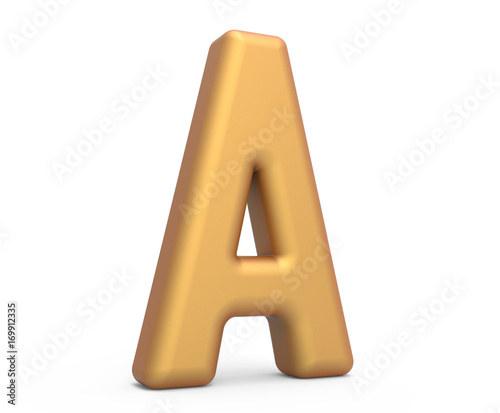golden letter A