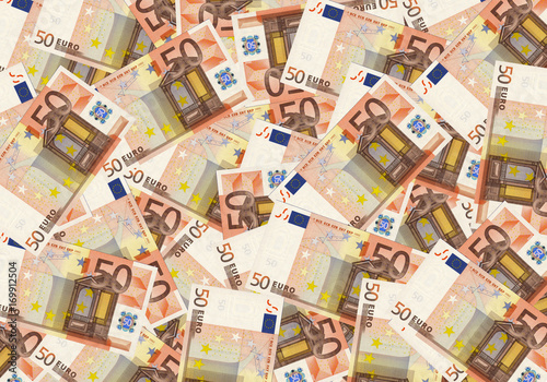 50 euro cash background money. Concept success rich economy.