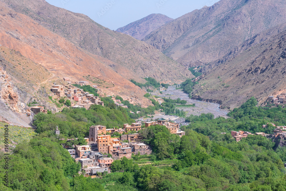 Obraz premium Town of Imlil, Toubkal national park, Morocco