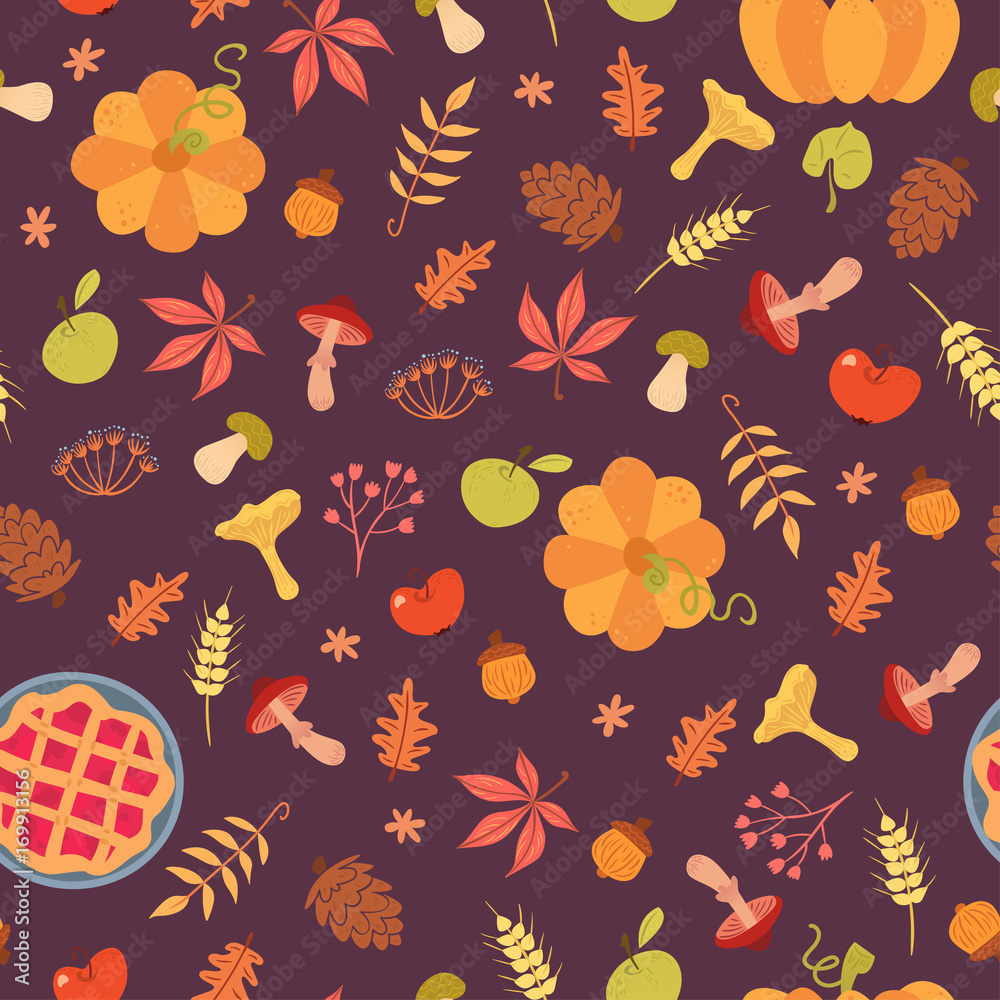Simple food seamless pattern