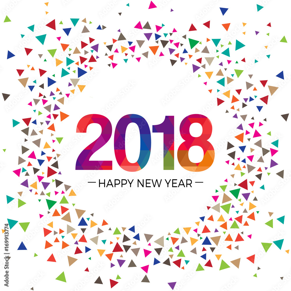 2018 Celebration Greeting illustration graphic design