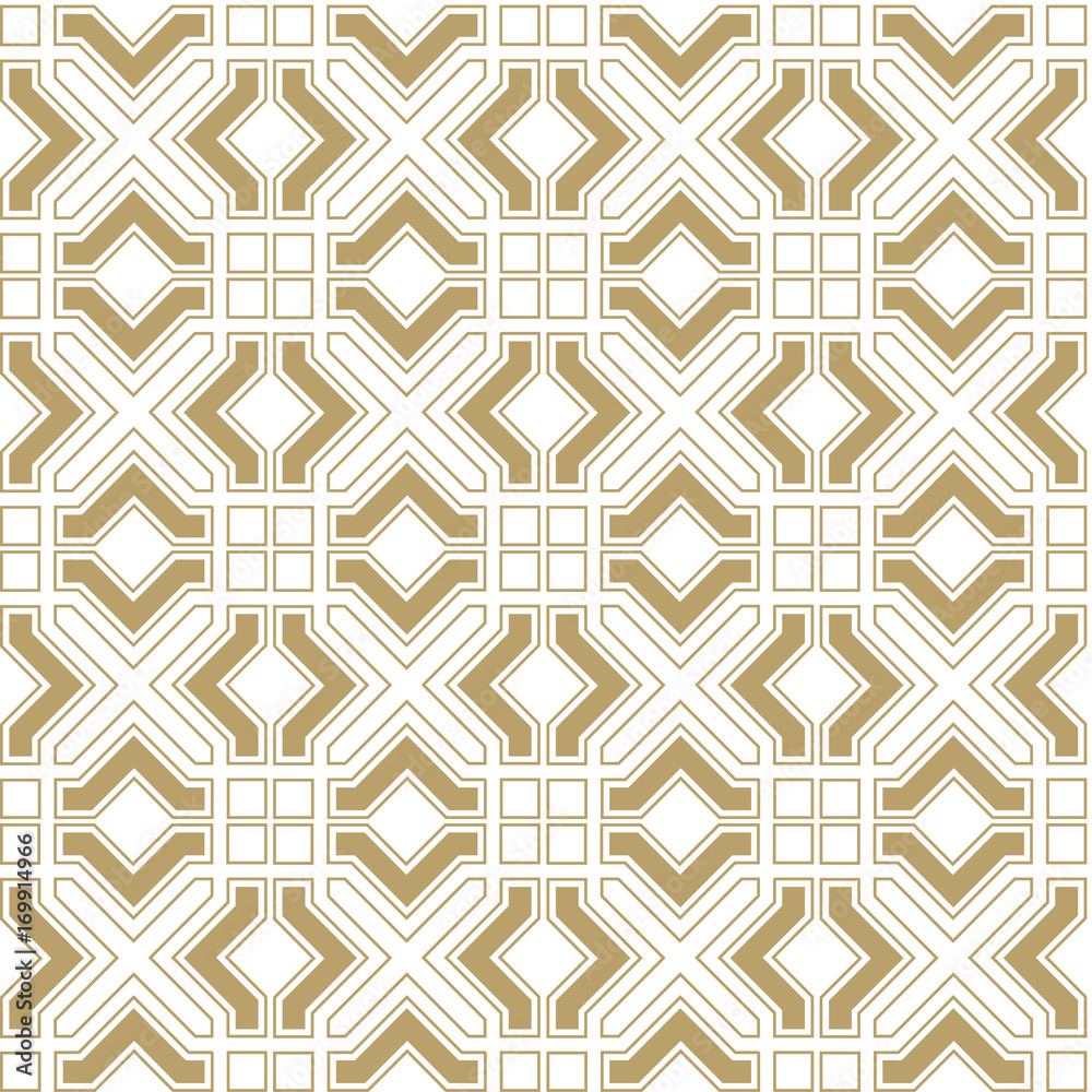 Abstract seamless geometrical pattern in Arabian style
