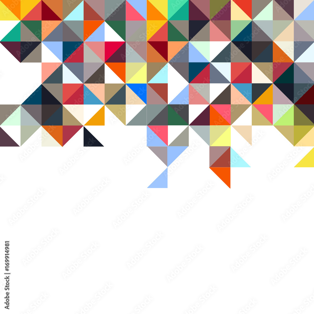Background of geometric shapes,colorful mosaic