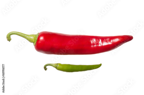 Rote und grüne Chili