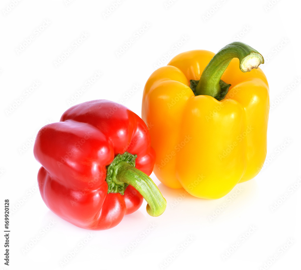 Sweet pepper isolated on white background Sweet pepper isolated on white background