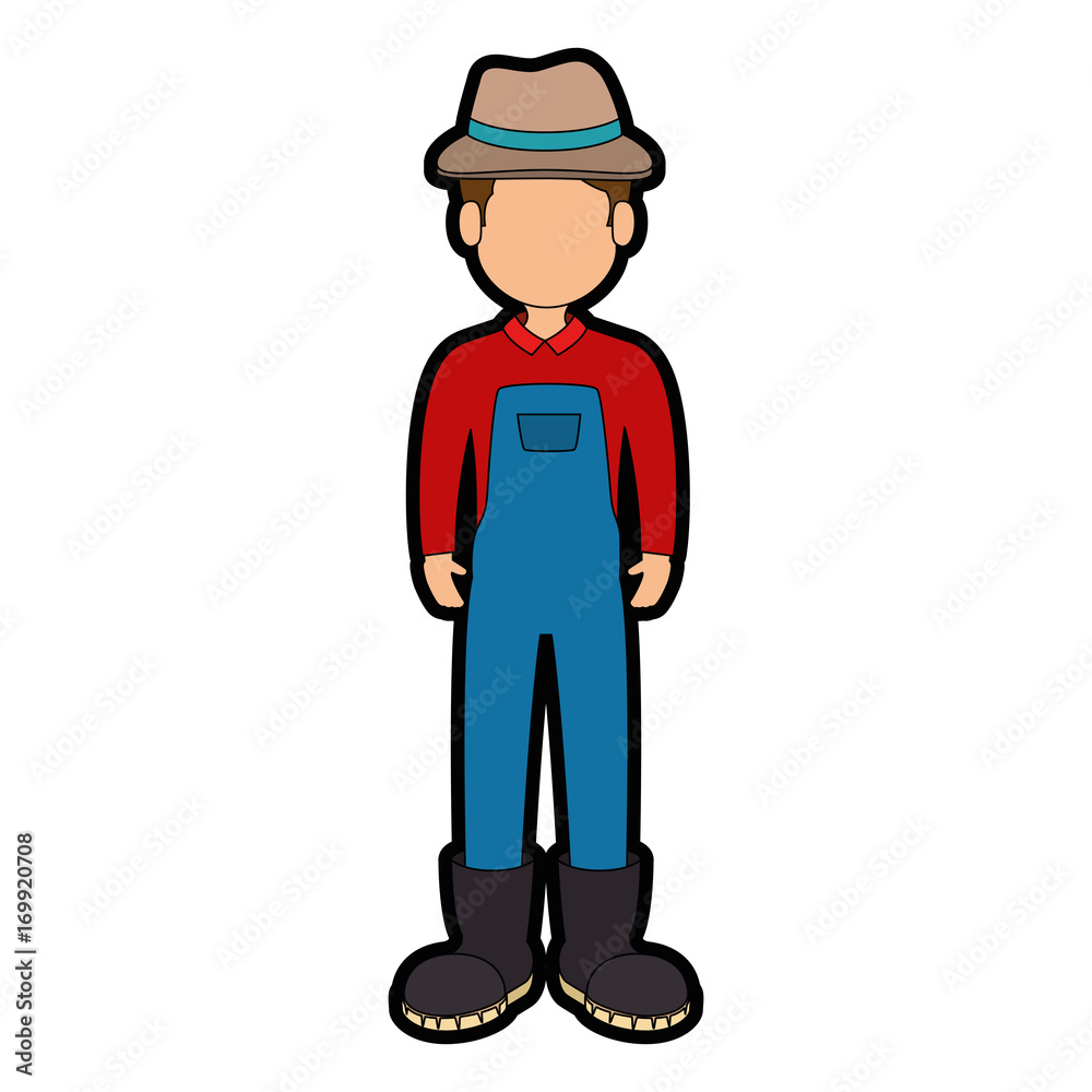 farmer avatar character icon vector illustration design farmer avatar character icon vector illustration design