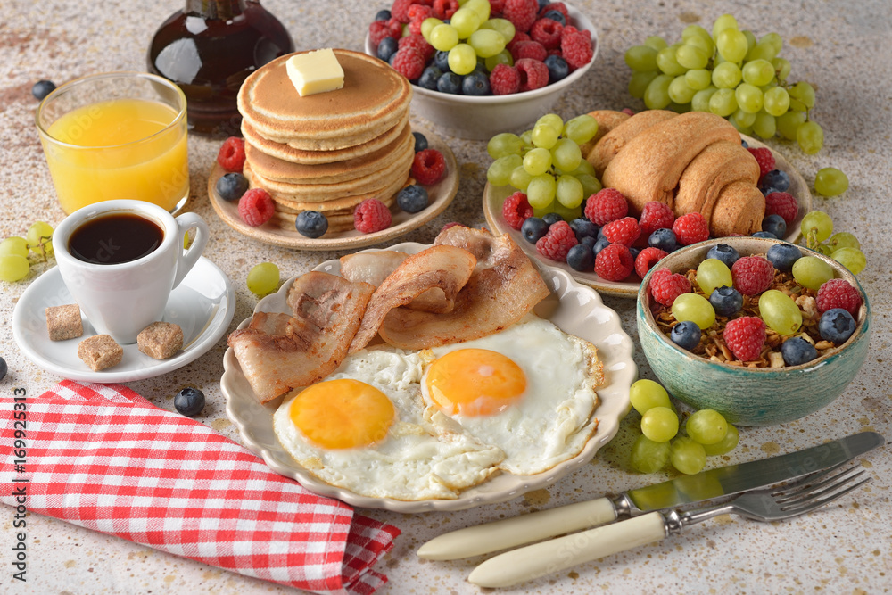 Various breakfasts Various breakfasts