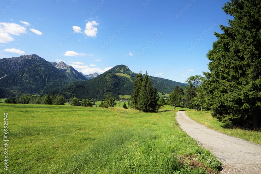 Mountain trail in the Tyrolean Alps  