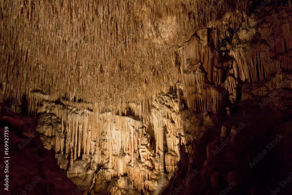 Incide the dragon caves on island Majorca, Spain.