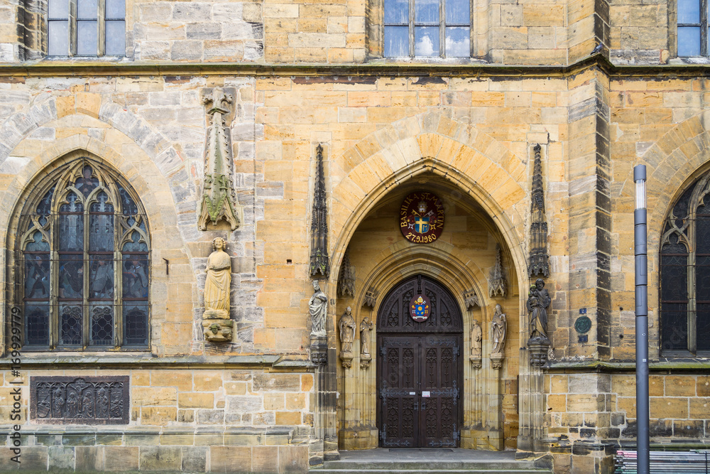 Amberg - Entrance Saint Martin Church, Germany Amberg - Entrance Saint Martin Church, Germany