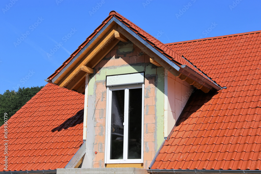 Dachgauben an neu eingedecktem Dach