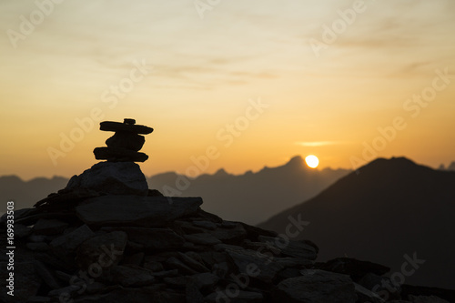 Photography zen rock balance