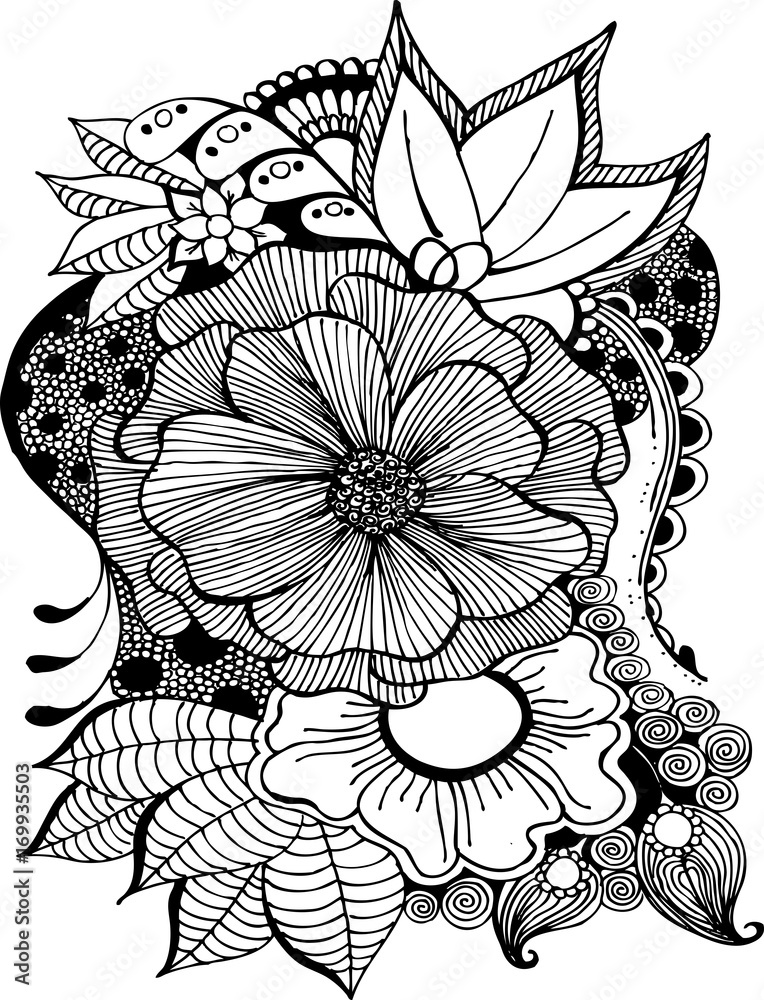 Fototapeta premium Cute Abstract Doodle Art Design