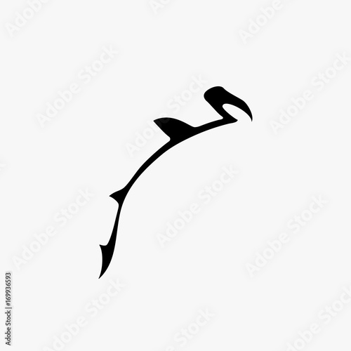Vector hammerhead shark logo