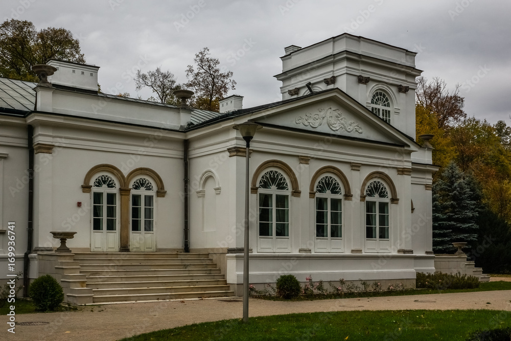 Neo-Renaissance palace in Oronsko village, Poland