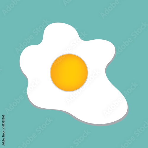 fried egg- vector illustration