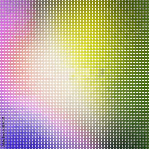 Abstract geometric background with colorful circles. Halftone effect
