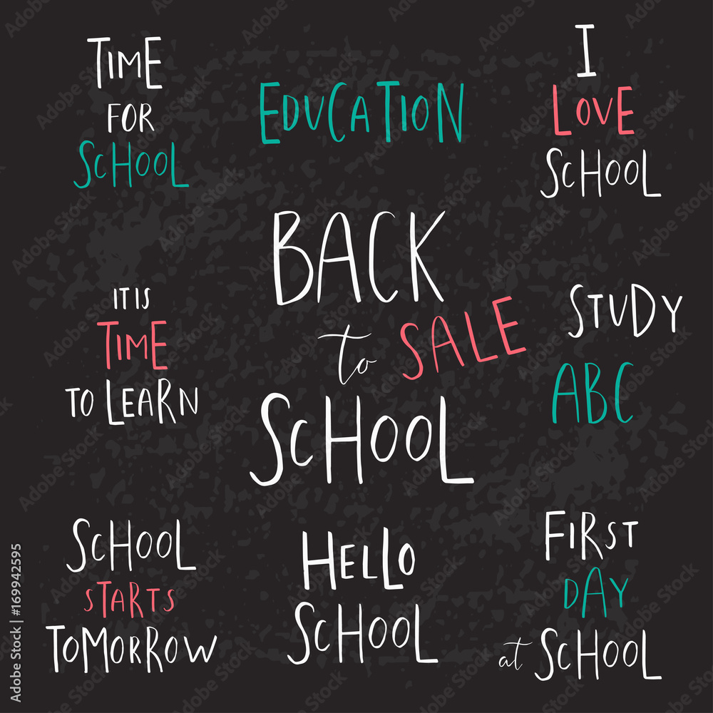 Fototapeta premium Welcome Back to School template