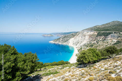 Sea coastline - summer  hot  island  Greece