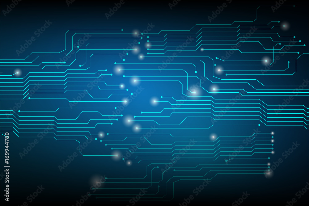 Blue Abstract Hi Tech Circuit Board Modern Concept Pattern Vector Background Blue Abstract Hi Tech Circuit Board Modern Concept Pattern Vector Background