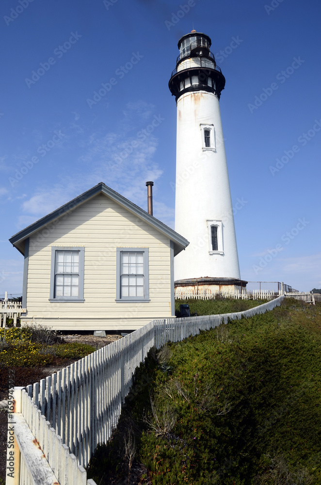 Light house on california coast, USA