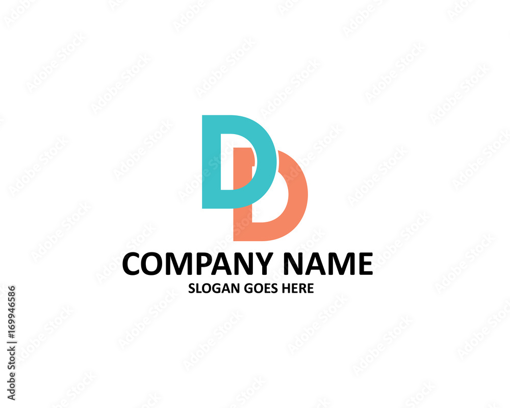 d letter double logo