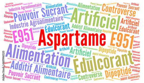 Canvas Print Aspartame nuage de mots
