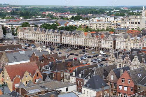 Cityscape of Lille in France photo