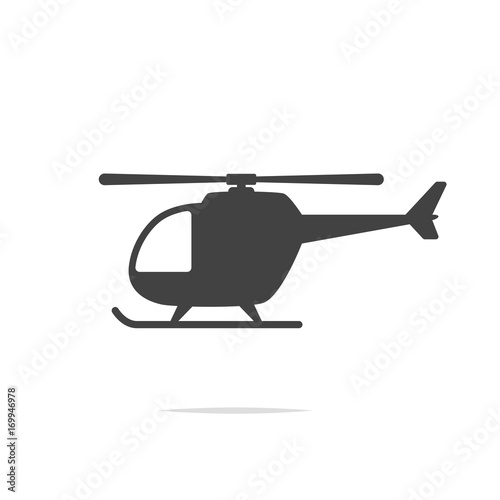 Helicopter icon vector transparent
