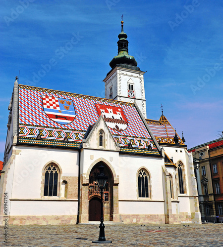 Old church of St Mark in Zagreb