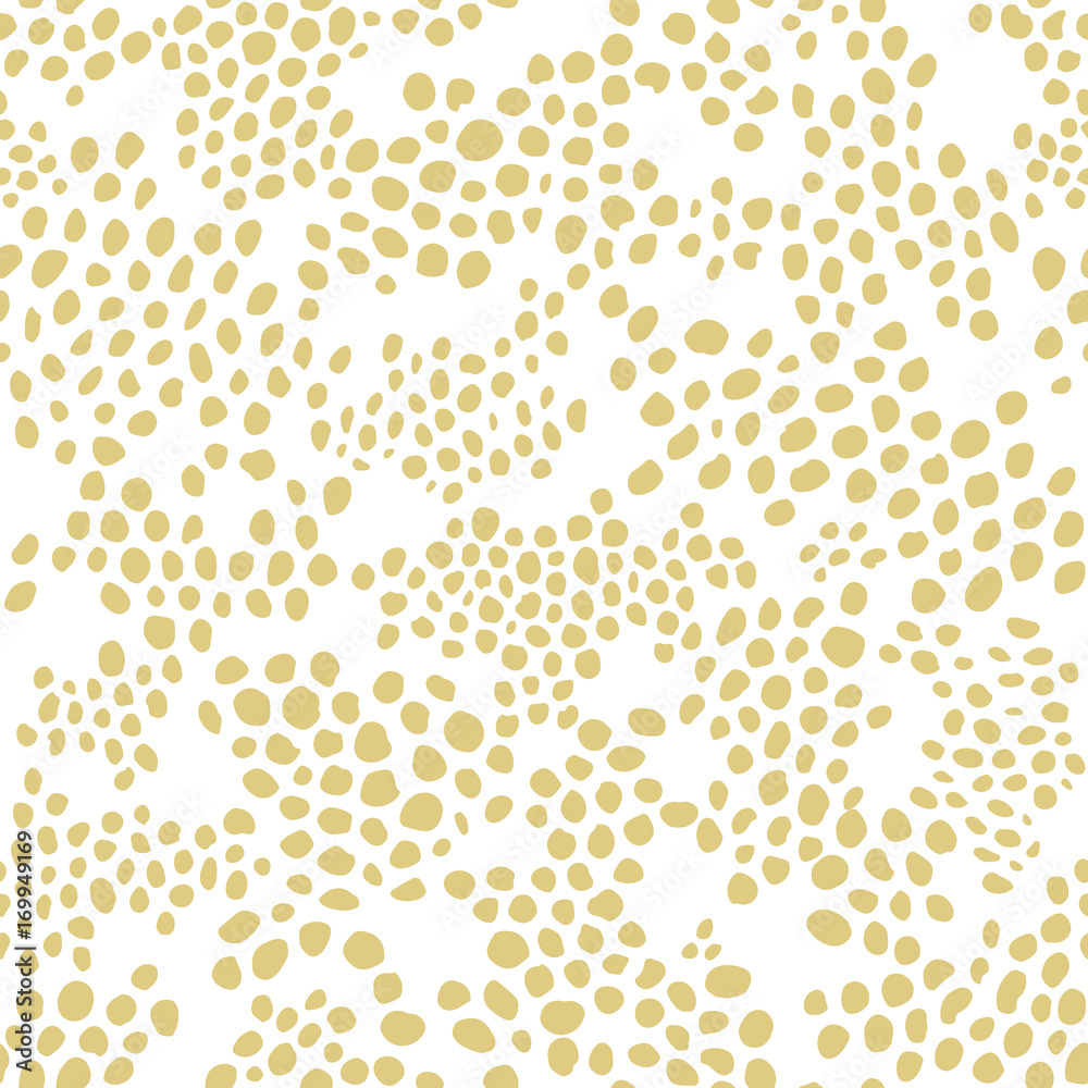 Abstract organic background with spots in gold. Seamless vector pattern Abstract organic background with spots in gold. Seamless vector pattern
