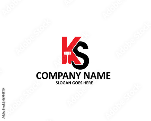 Free Download ks letter law logo - GFXLoad