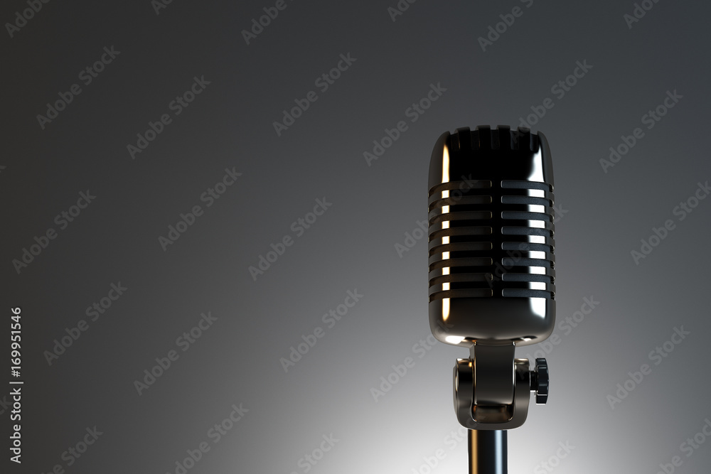 Fototapeta premium Retro mic