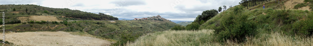 The village of Ujue in Navarre, Spain