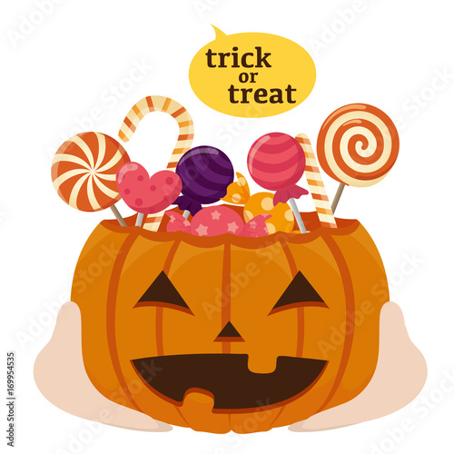 ハロウィン　トリックオアトリートのお菓子