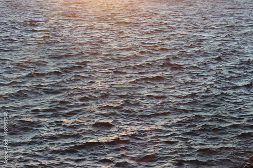 Mer et couché de Soleil