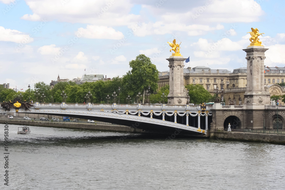 The bridge of Alexander III in Paris