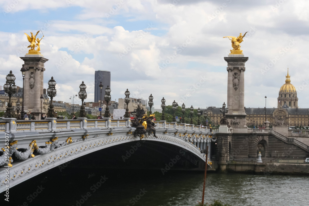 The bridge of Alexander III in Paris