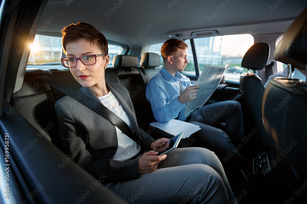 break on business trip for newspaper . break on business trip for newspaper .