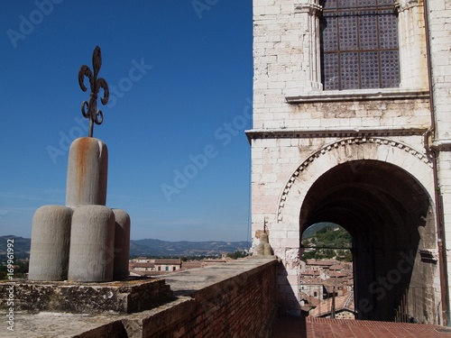 Gubbio, Italy. Consoli Palace. photo