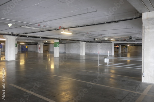 empty supermarket parking space