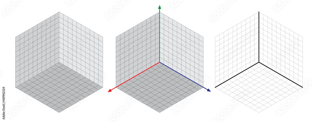 Isometric drawing a thirty degreesangle is applied to its sides. The cube opposite. Isometric Grid vector
Isometric drawing a thirty degreesangle is applied to its sides. The cube opposite. Isometric Grid vector