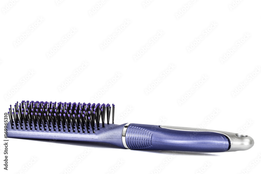 New plastic comb for hair, isolated on white background New plastic comb for hair, isolated on white background