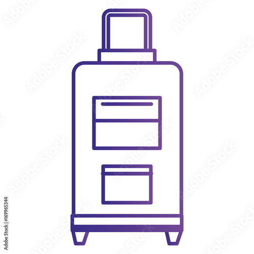 travel suitcase isolated icon vector illustration design