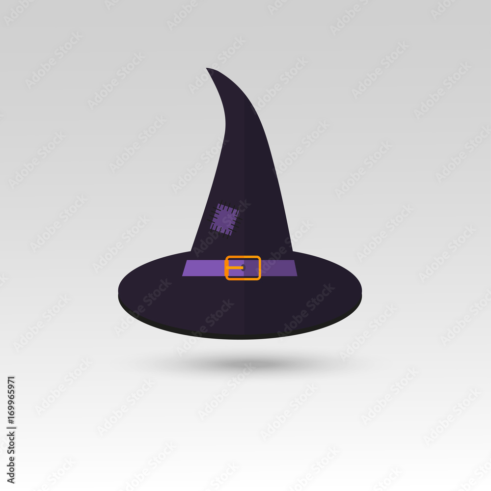 Fototapeta premium Cute vector Halloween icon for holiday card, invitation and par