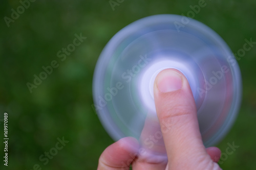 Photos rapidly rotating spinner